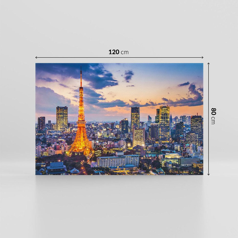 Obraz na płótnie 120x80 - Tętniące życiem Tokio - Tokio, Japonia