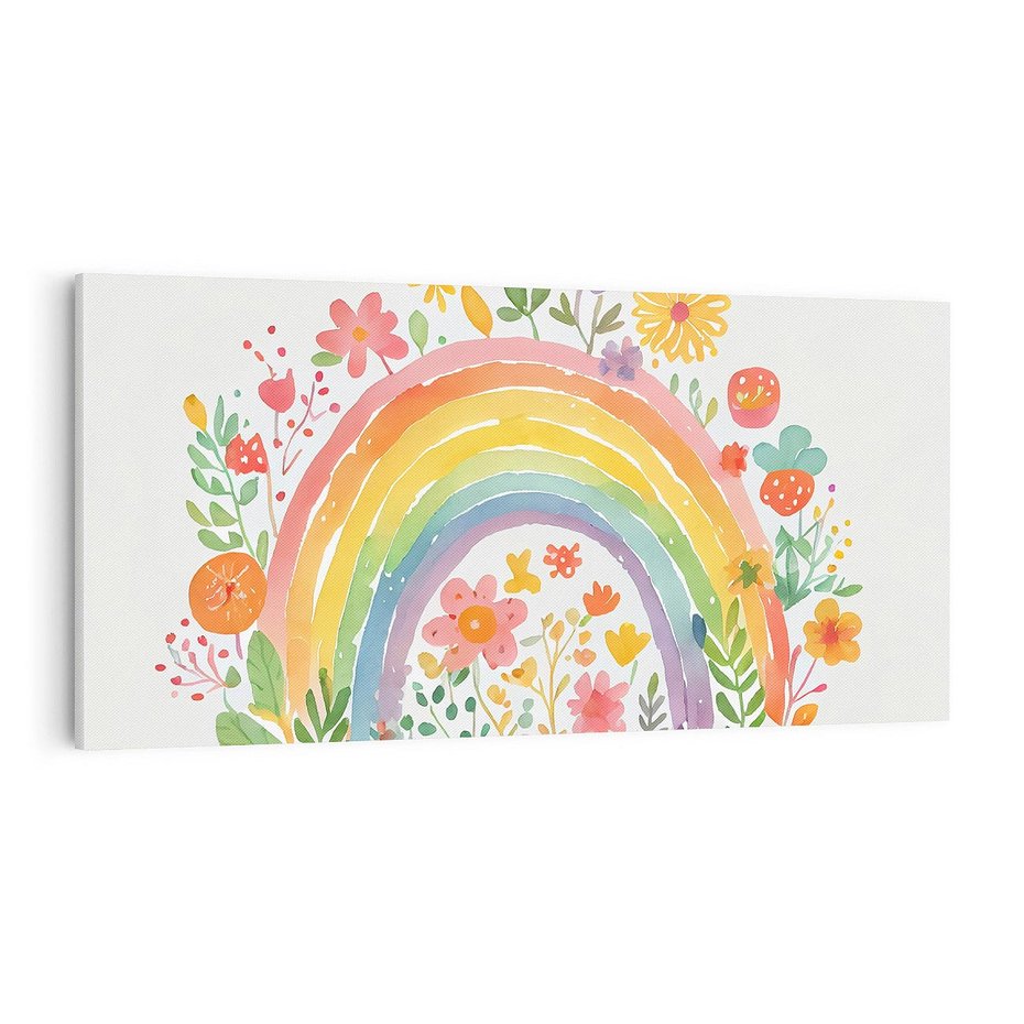 Obraz na płótnie 100x50 - Kwiatowe Marzenia - obraz do pokoju dziecka, dziewczynki