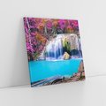 Obraz na płótnie 50x50 - Uroki wodospadu w lesie - Tajlandia, wodospad