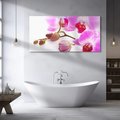 Obraz na płótnie 120x60 - Elegancka orchidea w pełnym rozkwicie - orchidea, kwiat