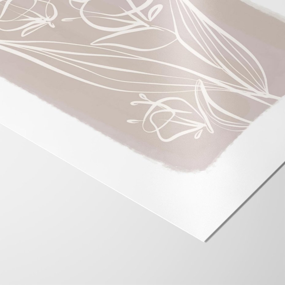 Plakat bez ramy 30x40 - Pastelowe Nastroje - nowoczesny subtelny plakat, beżowy