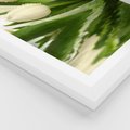 Plakat w ramie 40x50 - Białe Piękno - białe, tulipany - rama biała