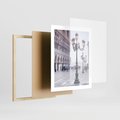 Plakat w ramie 40x50 - Przemijający urok miasta - miasto, uliczka - rama drewno