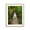 Plakat w ramie 40x50 - Przez Dżunglę - most, linowy - rama drewno