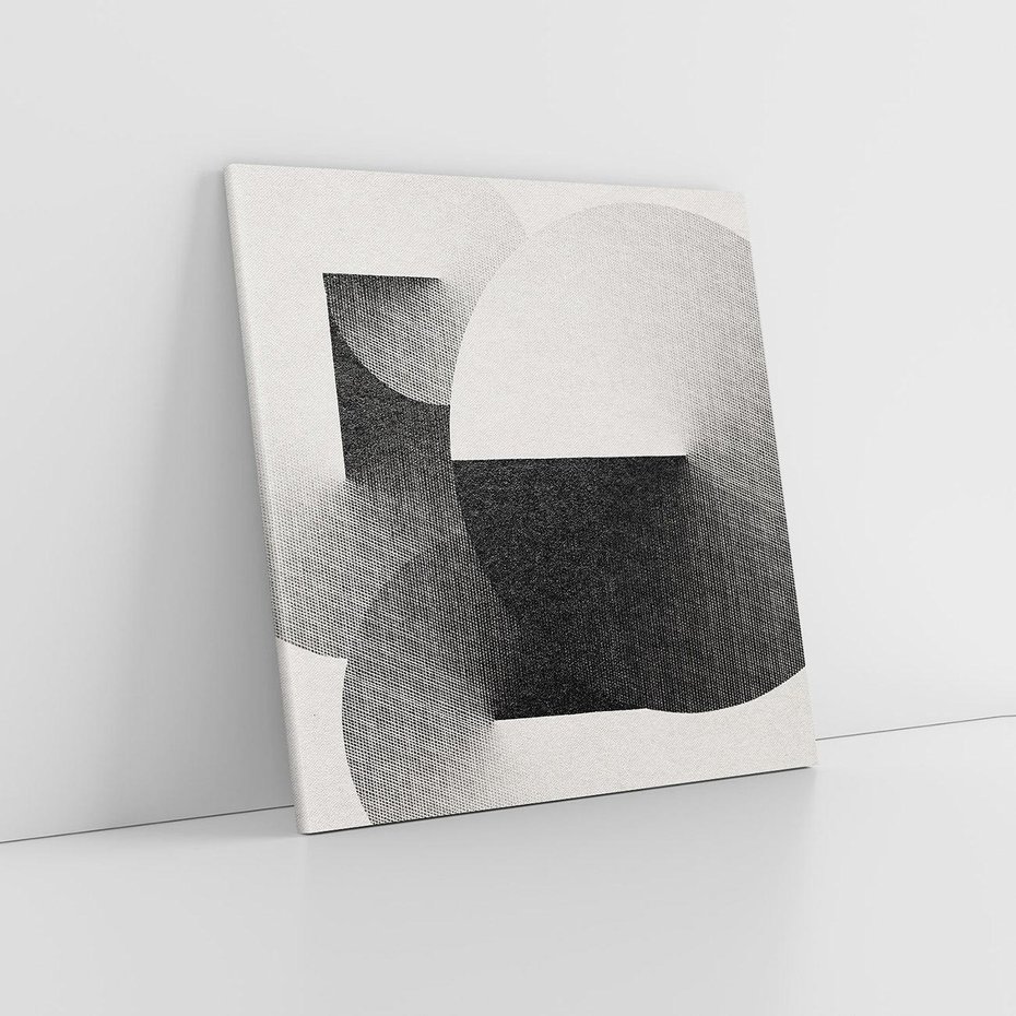 Obraz na płótnie 50x50 - Taniec Szarych Okręgów - graficzne, geometryczne kształty