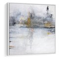 Obraz w ramie 80x80 - Kontrastujące Chaosy - abstrakcja, kontrast - rama biała