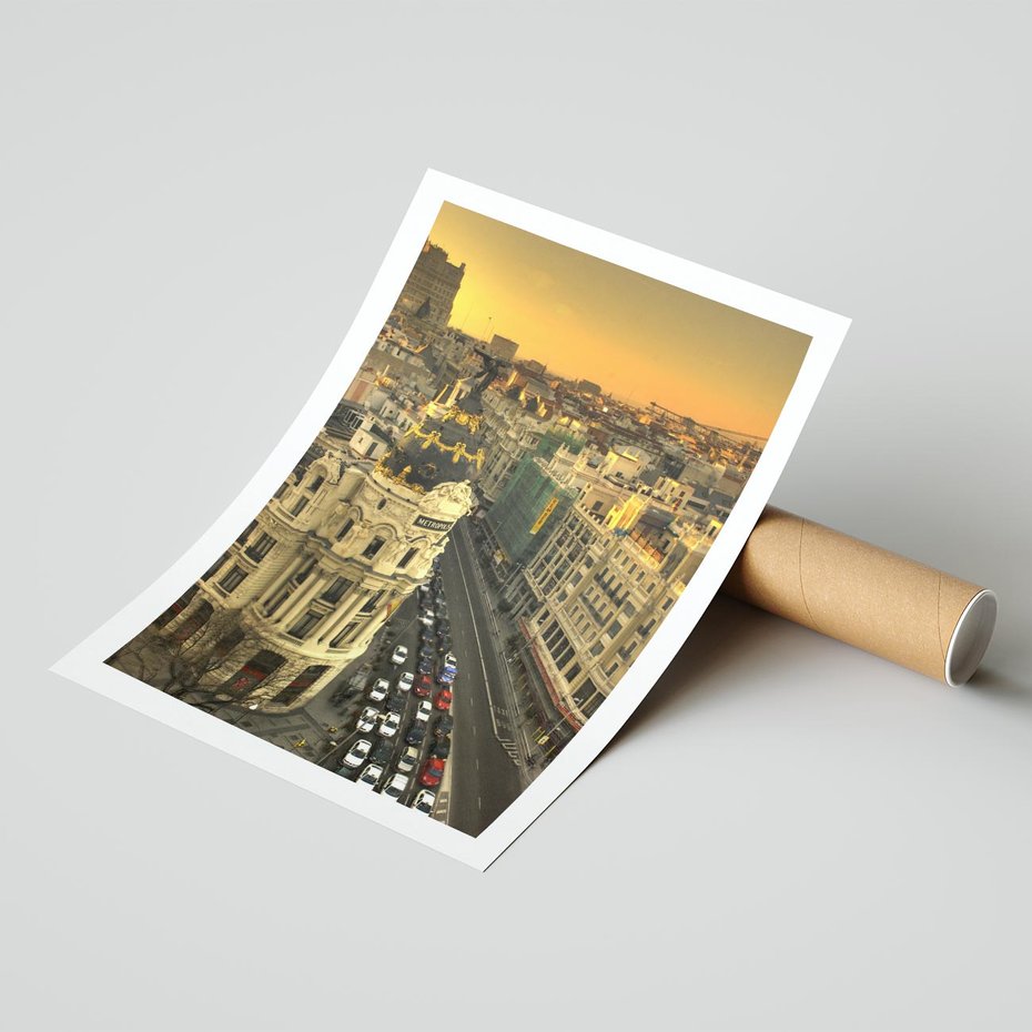 Plakat bez ramy 50x70 - Miasto Metropolii - miasto, metropolia