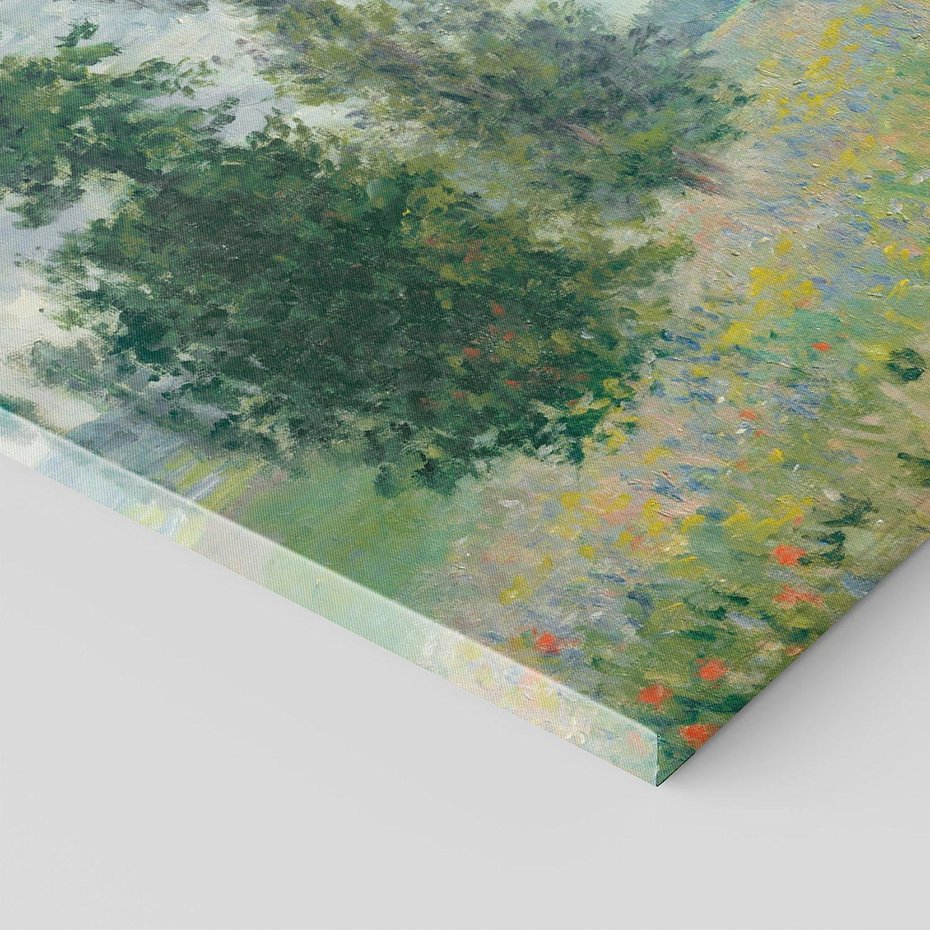 Obraz na płótnie 70x50 - Pola makowe w okolicach Argenteuil (1875), Claude Monet - Reprodukcja - reprodukcja, obraz na płótnie