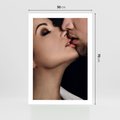 Plakat bez ramy 50x70 - Miłosne Uczucia - kobieta, pocałunek