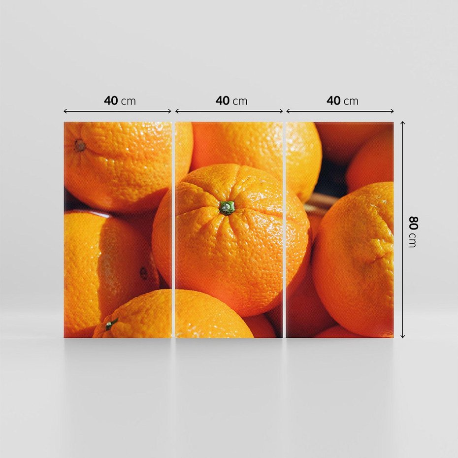 Obraz na płótnie 120x80 - Pomarańcze Owoce - pomarańcze, owoce