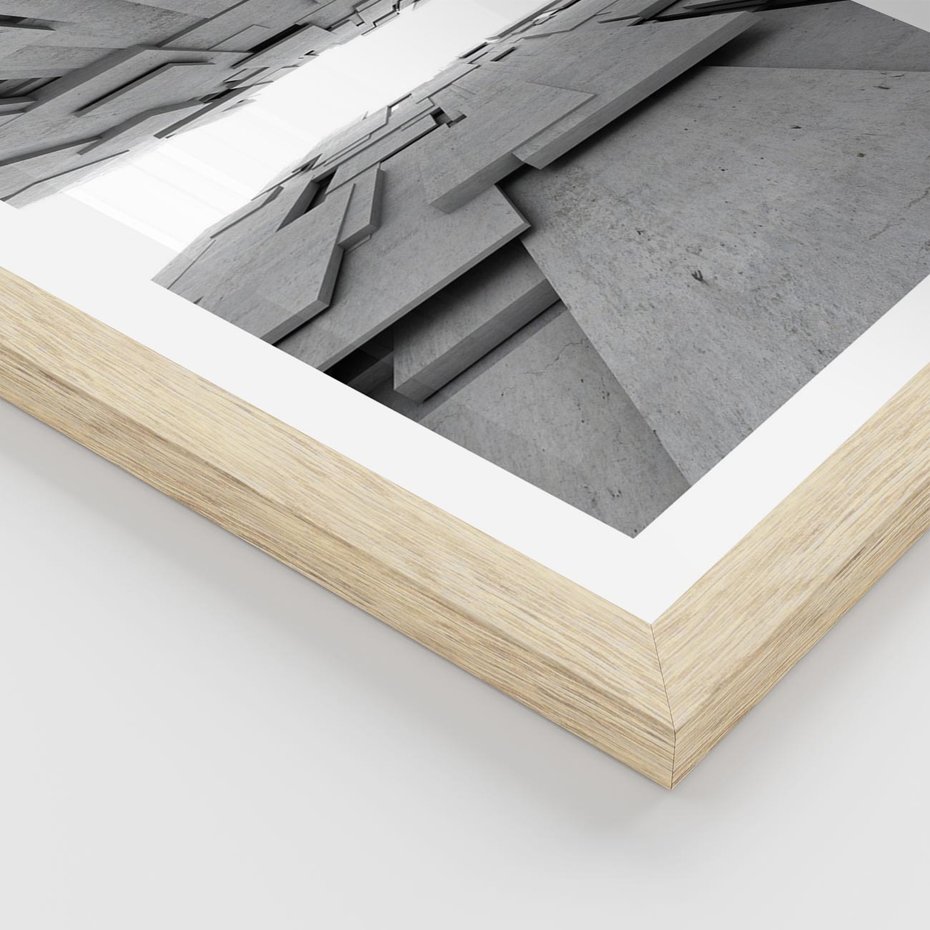 Plakat w ramie 50x70 - Architektura 3D - architektura, 3D - rama drewno