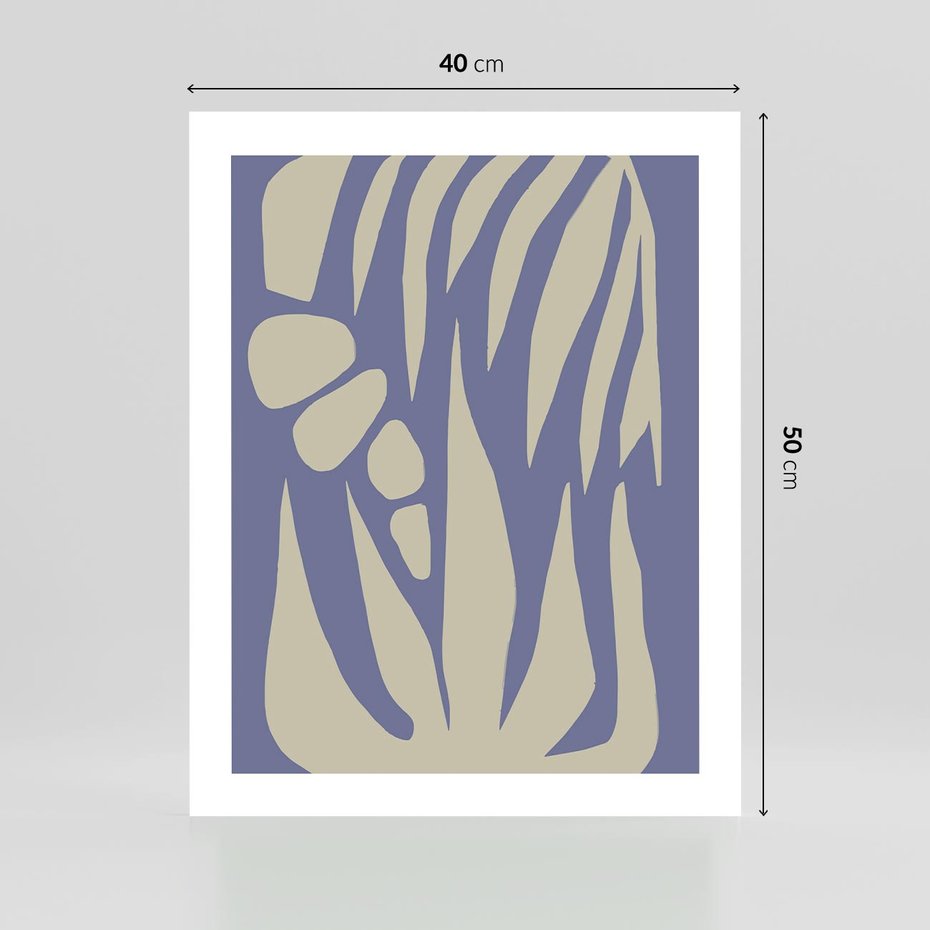 Plakat bez ramy 40x50 - Kształty Niewidzialnych Granic - abstrakcyjna sztuka, skandynawski styl