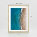 Plakat w ramie 30x40 - Spokój nad morzem - morze, plaża - rama drewno