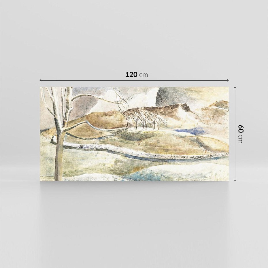 Obraz na płótnie 120x60 - Moonrise over Cleeve Hill (1945), Paul Nash - Reprodukcja - reprodukcja, obraz na płótnie