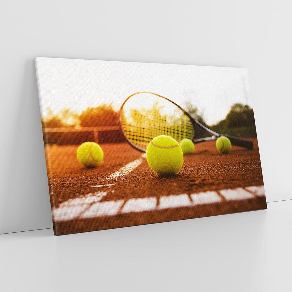 Obraz na płótnie 70x50 - Moc sportowej rywalizacji - tenis, kort