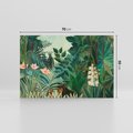 Obraz na płótnie 70x50 - "The Equatorial Jungle " (1909) Henri Rousseau - Reprodukcja - reprodukcja, obraz na płótnie