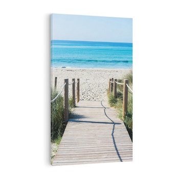 Obraz na płótnie 80x120 - Żywa Natura - plaża, morze