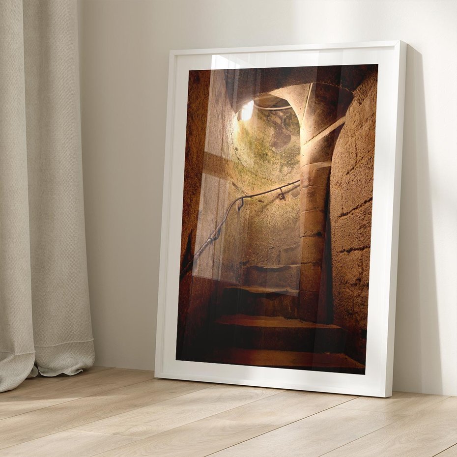 Plakat bez ramy 21x30 - Perspektywa uliczki - uliczka, perspektywa