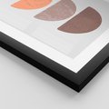 Zestaw obrazy w ramie 40x50 galeria - Abstrakcyjne, kształty, boho - rama czarna
