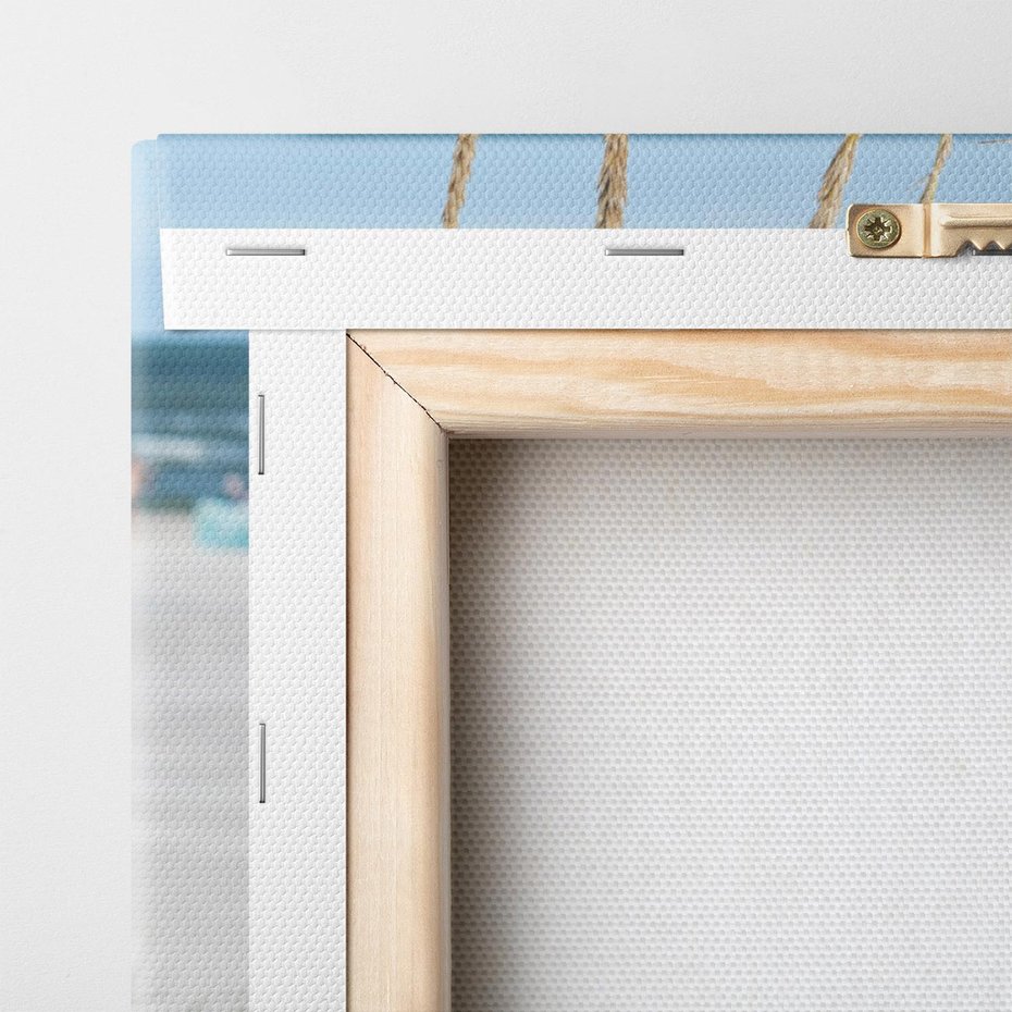 Obraz na płótnie 70x100 - Przytulna Śródziemnomorska Trawa - plaża, trawy