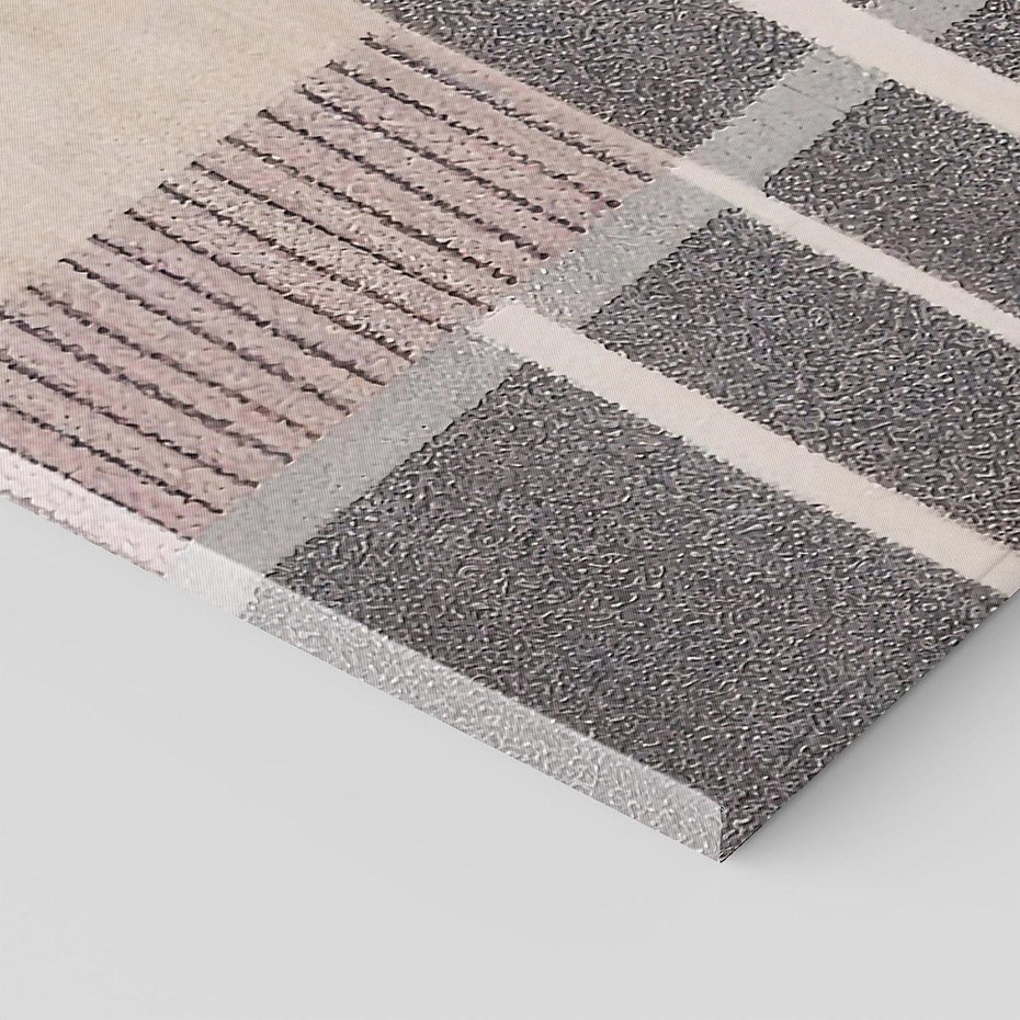 Obraz na płótnie 80x120 - Harmonia skradzionych odcieni - symetryczne, geometryczne pasy