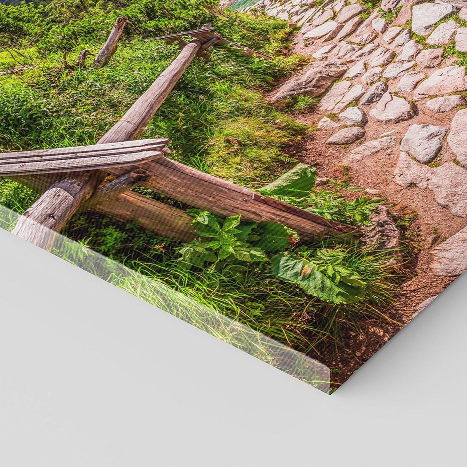 Obraz na płótnie 100x50 - Majestat gór - góry, jezioro