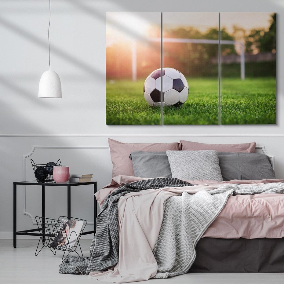 Obraz na płótnie 120x80 - Emocje na stadionie - piłka nożna, stadion