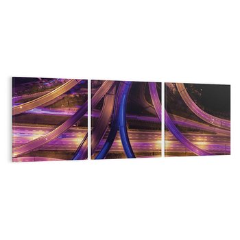 Obraz na płótnie 90x30 - Wiadukty i autostrada - Węzeł drogowy w USA - wiadukty, autostrada