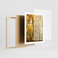 Plakat w ramie 40x50 - Jesienny Las - Kolorowa Paleta Natury - jesień, drzewa - rama drewno