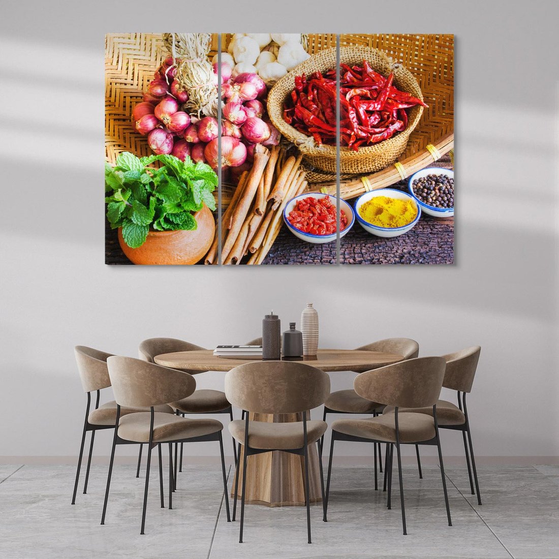 Obraz na płótnie 120x80 - Pełnia azjatyckich smaków - przyprawy, azja