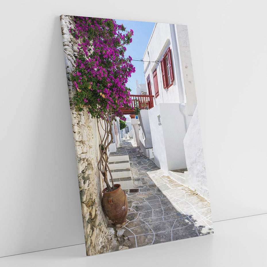 Obraz na płótnie 70x100 - Perspektywiczna Uliczka: Miejski Labirynt - uliczka, perspektywa