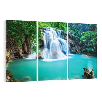 Obraz na płótnie 120x80 - Tajlandia: wodospad w zielonym lesie - Tajlandia, wodospad