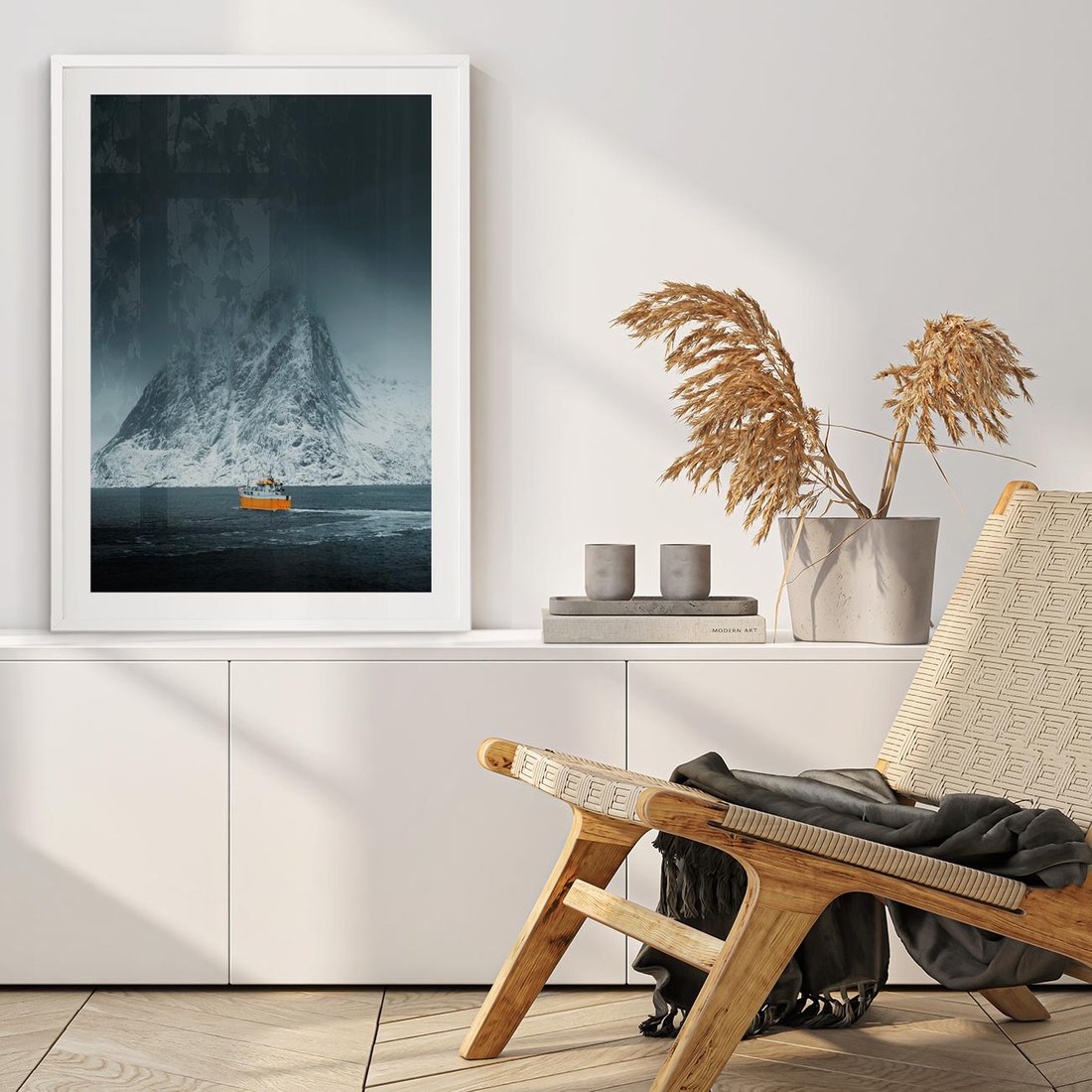Plakat bez ramy 30x40 - Skandynawski pejzaż - skadynawski, pejzaż