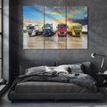 Obraz na płótnie 120x80 - Tiry i samochody w ruchu - ciężarówki, tiry