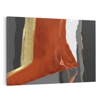 Obraz na płótnie 70x50 - Abstrakcyjna impresja - abstrakcja, nowoczesny