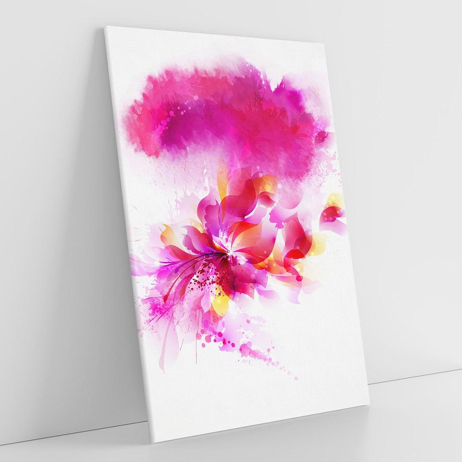 Obraz na płótnie 50x70 - Kwiaty abstrakcji - abstrakcja, kwiaty
