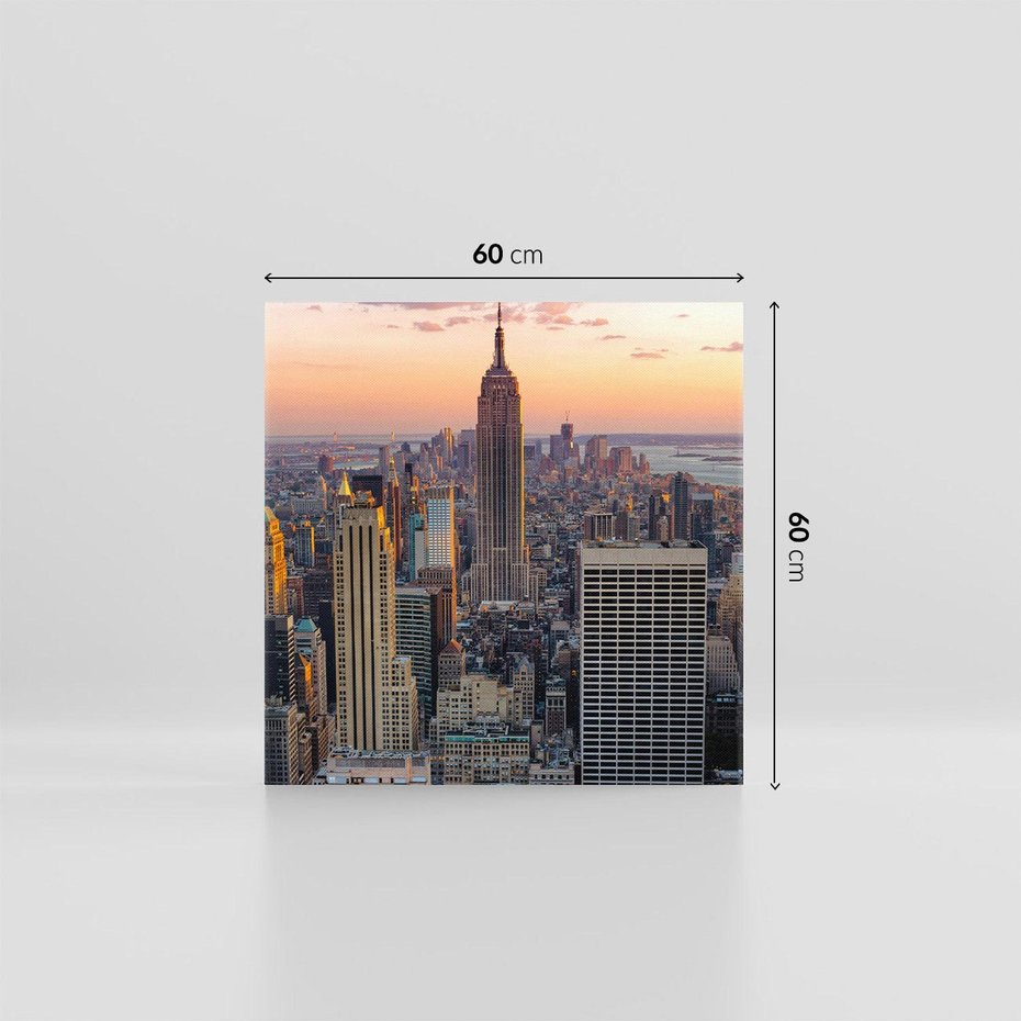 Obraz na płótnie 60x60 - Nowojorskie Wieżowce - Nowy York, wieżowce