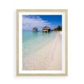 Plakat w ramie 50x70 - Rajski klimat plaży tropikalnej - plaża, tropiki - rama drewno