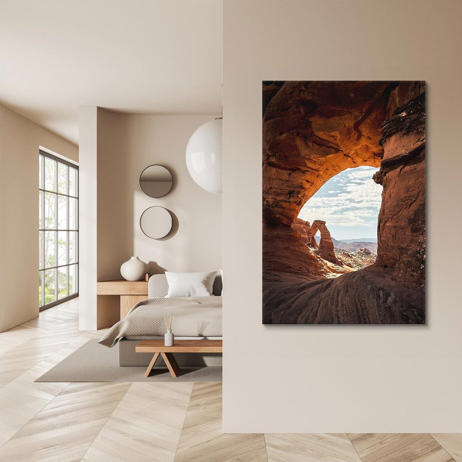 Obraz na płótnie 70x100 - Magia pustynnego kanionu - pustynia, kanion