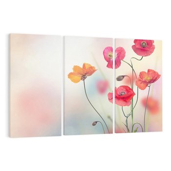 Obraz na płótnie 120x80 - Urok natury - kwiaty, akwarela