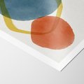 Plakat bez ramy 30x40 - Modernistyczna Abstrakcja: Kolorowe Plamy - abstrakcja, modern