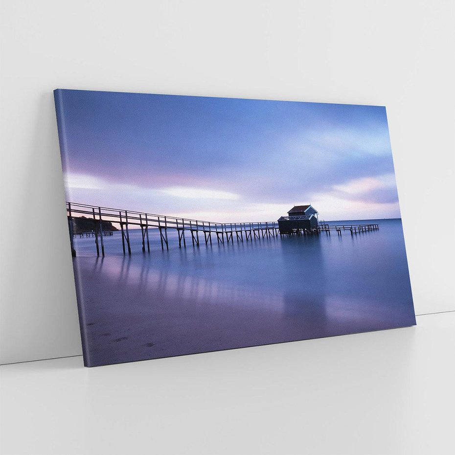 Obraz na płótnie 100x70 - Romantyczne molo nad morzem - molo, morze