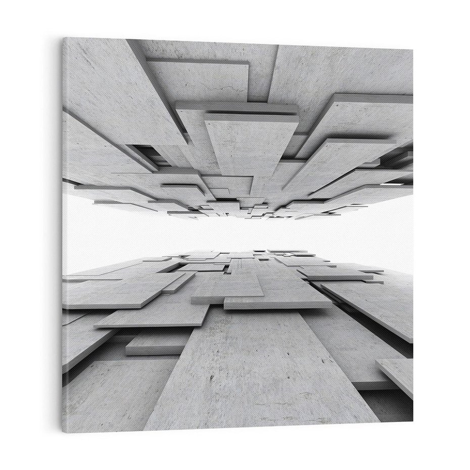 Obraz na płótnie 40x40 - Architektura 3D - architektura, 3D