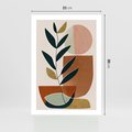 Plakat bez ramy 21x30 - Migocące Boho Wnętrza - boho obraz, abstrakcja