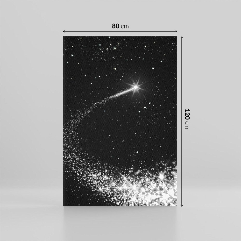 Obraz na płótnie 80x120 - Kometa wśród gwiazd - kometa, gwiazdy