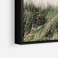 Obraz w ramie 100x70 - Harmonia Natury - widok z wydm, wydmy porośnięte trawami - rama czarna