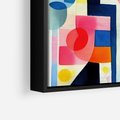 Obraz w ramie 50x70 - Księga Akwarelowych Przeniknięć - abstrakcyjny obraz, różne kolorowe kształty - rama czarna