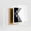Plakat w ramie 40x50 - Nowoczesność w Linii - architektura, proste linie - rama biała