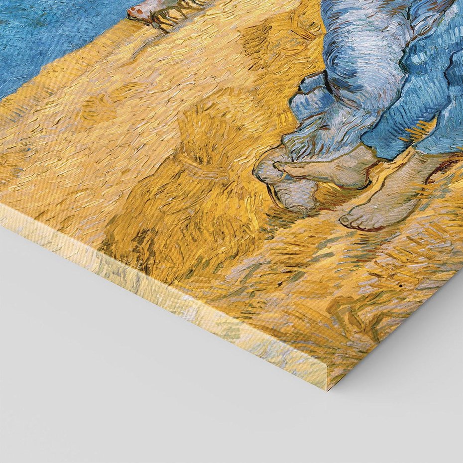 Obraz na płótnie 120x80 - "The Siesta " (1890) Vincent van Gogh - Reprodukcja - reprodukcja, obraz na płótnie