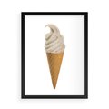 Plakat w ramie 50x70 - Rozkoszna Chłodząca Radość - lody, lód - rama czarna
